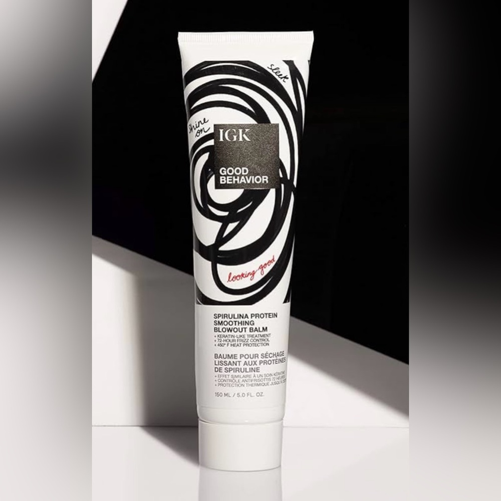 IGK Good Behavior Spirulina Protein Anti-Frizz Smoothing Blowout